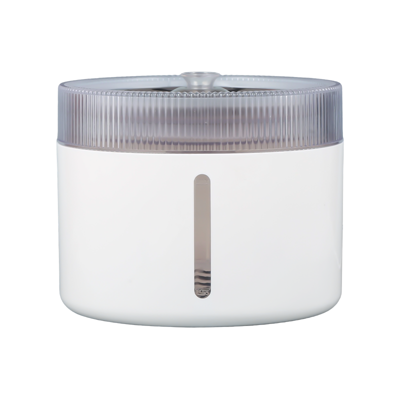 Fontana d'acqua per animali domestici intelligente automatica visiva con luce notturna a LED